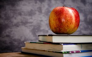 apple on books